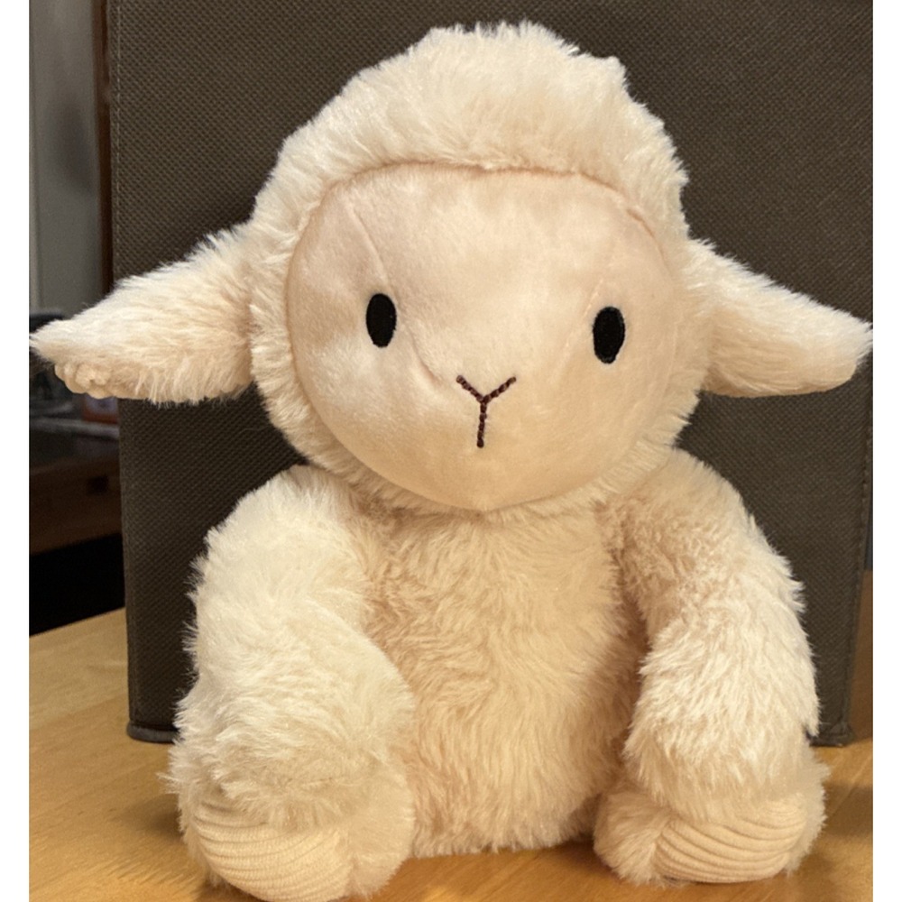 Spark Create Imagine Lamb Plush Beige Small Soft Toy Crinkle Ears Rattle Tummy